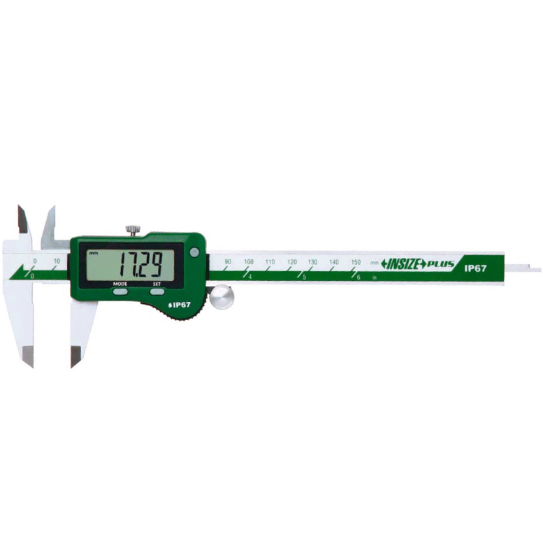 INSIZE 1195 Waterproof Digital Caliper (DIN 862, Cable Output) IP67  Accuracy; ±20μm, Range ≤⌀150mm - ⌀300mm